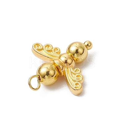 10Pcs Electroplated Synthetic Non-magnetic Hematite Beaded Angel Charms PALLOY-JF03636-02-1