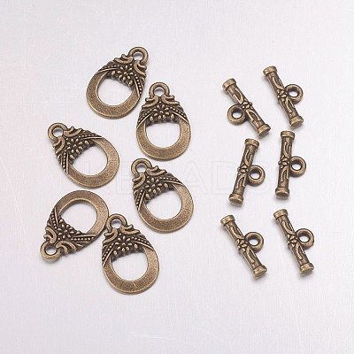 Tibetan Style Alloy Toggle Clasps LS-MAC2014-NF-1