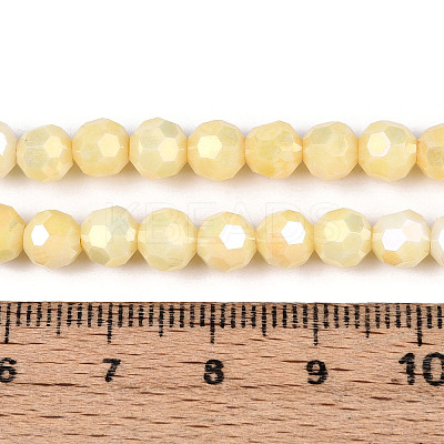 Anti-Tarnish Electroplate Glass Beads Strands EGLA-T021-6mm-15-08-1