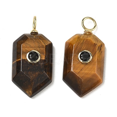 Natural Tiger Eye Pendants KK-CBAF9BC-20G-02-1