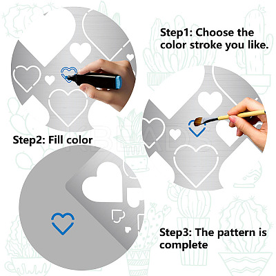 Valentine's Day Stainless Steel Metal Cutting Dies Stencils DIY-WH0518-001-1