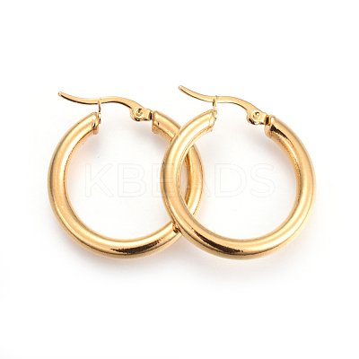 201 Stainless Steel Hoop Earrings EJEW-A052-19J-G-1