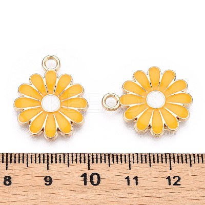 Alloy Enamel Pendants ENAM-S119-090A-RS-1