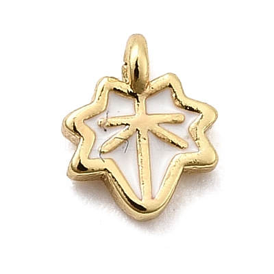 Brass Enamel Charms KK-P338-30G-03-1