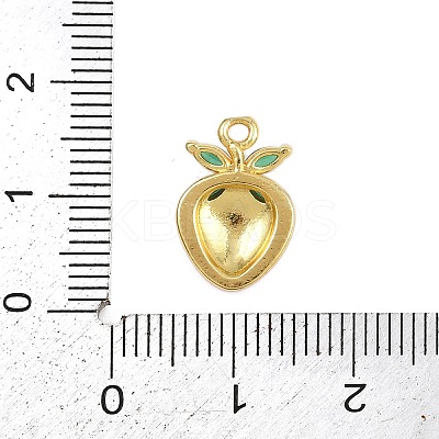 Brass Micro Pave Cubic Zirconia Pendants KK-I352-30G-1