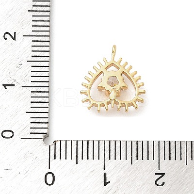Brass Micro Pave Cubic Zirconia Pendants LS-KK-I380-21G-1