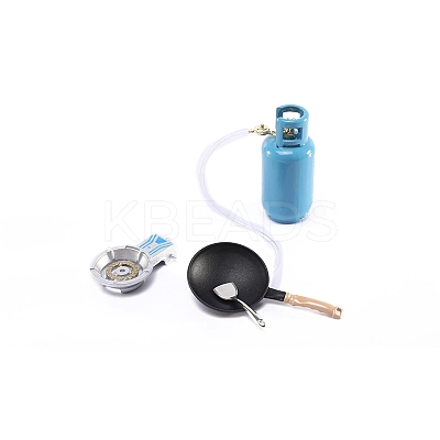 Alloy Gas Tank & Camping Stove Miniature Ornaments PW-WGA43A8-01-1
