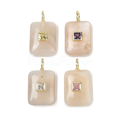 Natural Grey Moonstone Pendants G-K372-04G-02-1
