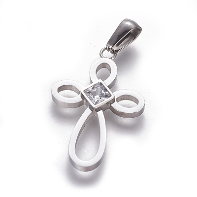304 Stainless Steel Pendants STAS-F215-03-1