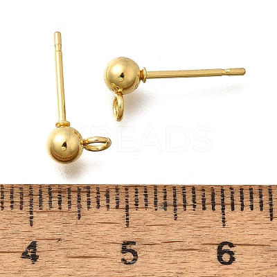 201 Stainless Steel Stud Earring Findings STAS-R156-01G-05-1