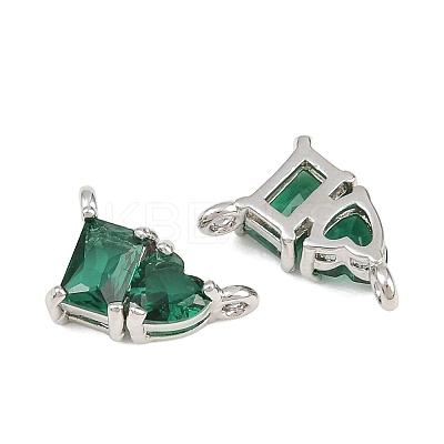 Brass Pave Cubic Zirconia Charms CU-CBA6A75-04P-04-1