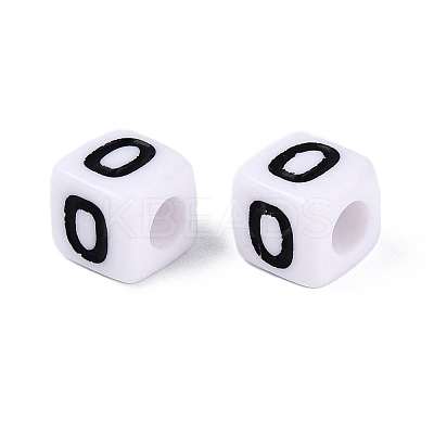 Opaque Acrylic Beads SACR-N020-04A-O-1