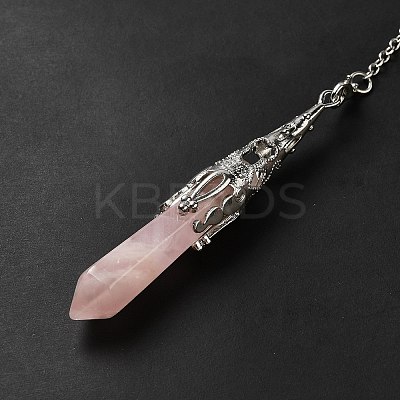 Mixed Gemstone/Glass Dowsing Pendulum Big Pendants G-H285-06P-1