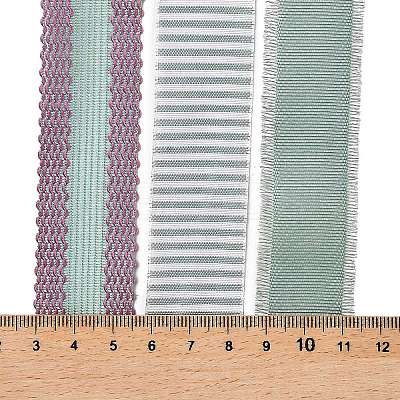 9 Yards 3 Styles Polyester Ribbon SRIB-A014-C09-1