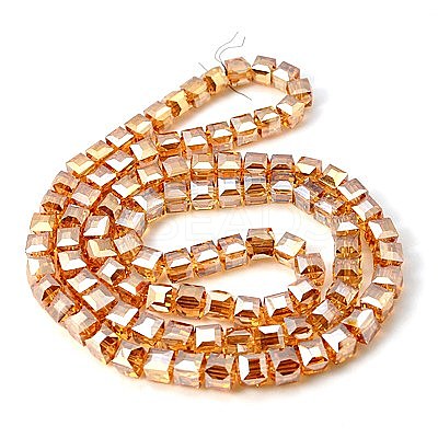 Electorplated Glass Beads EGLA-E006-1H-1