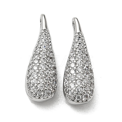 Brass Micro Pave Cubic Zirconia Pendants KK-H460-08P-1