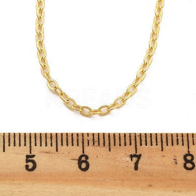 Brass Cable Chains Necklaces for Women NJEW-D302-47G-1