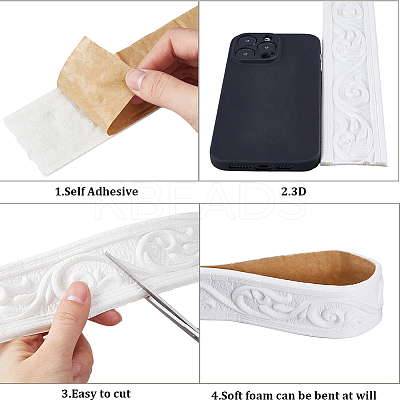 Self-Adhesive XPE Grain Contact Paper DIY-CP0011-17B-1