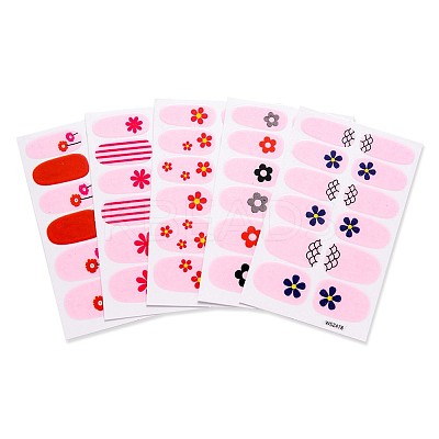 Flower Series Full Cover Nail Decal Stickers MRMJ-T109-WSZ-M1-1