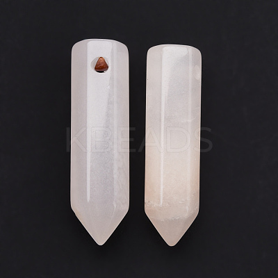 Natural Pink Aventurine Pointed Pendants G-D460-01I-1