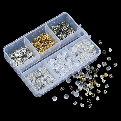 425Pcs 6 Style Iron & 304 Stainless Steel Ear Nuts FIND-FS0001-88-1