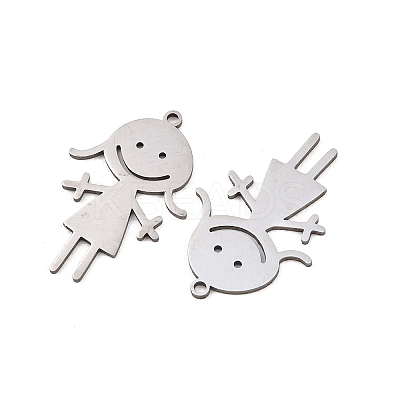 201 Stainless Steel Pendants STAS-I364-11P-1