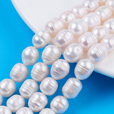 Natural Cultured Freshwater Pearl Beads Strands X-PEAR-N012-09B-1