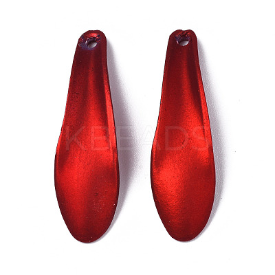 Rubberized Style Opaque Acrylic Pendants ACRP-T010-04-1