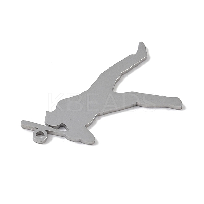 Non-Tarnish 304 Stainless Steel Pendants STAS-B062-01B-P-1