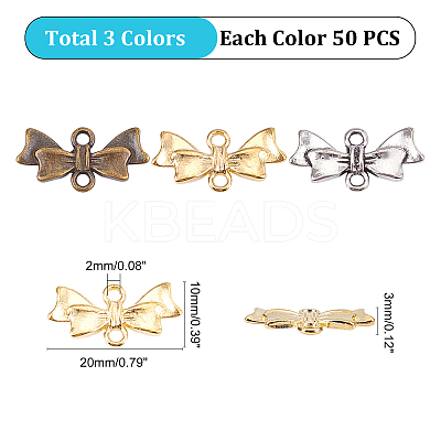 Tibetan Style Alloy Links Connectors PALLOY-CA0001-60-RS-1