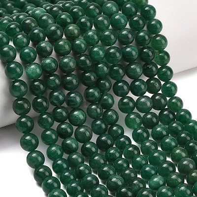 Natural Fuchsite Beads Strands G-L661-B01-8mm-B-1