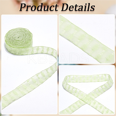 10 Yards Polyester Lace Trim Ribbon OCOR-WH20005-42C-1