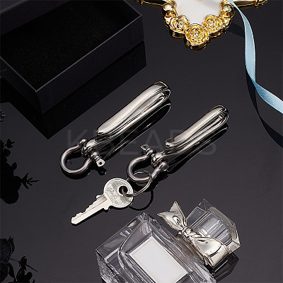 1Pc U-Shaped Brass Key Hook Shanckle Clasps KK-PH0009-54A-1