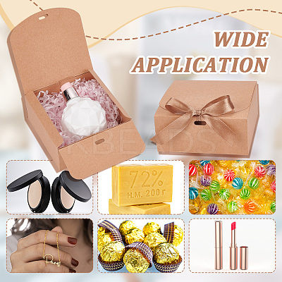 Square Kraft Paper Jewelry Gift Boxes CBOX-WH0003-35C-1