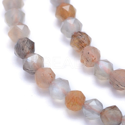Natural Multi-Moonstone Beads Strands G-I279-E13-02-1