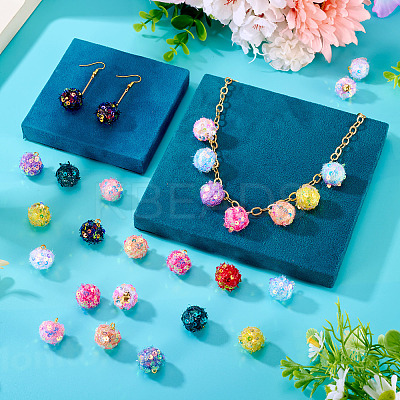 32Pcs 16 Colors Cloth Pendants FIND-TA0008-47-1