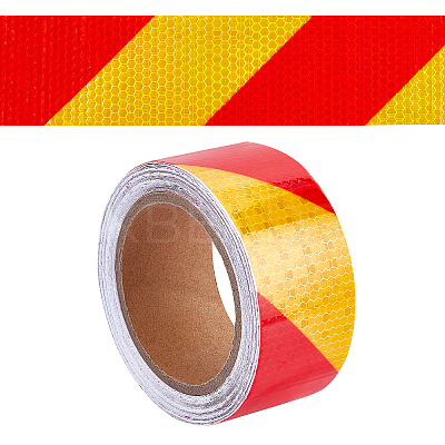 Waterproof EPT(Ethylene Propylene Terpolymer) & PVC Reflective Self-adhesive Tape DIY-WH0030-82A-1