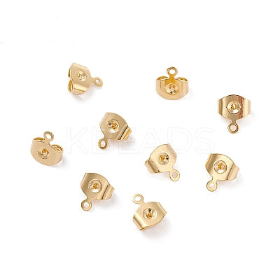 Brass Ear Nuts X-KK-P001-75G-B-1