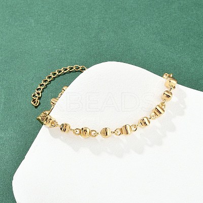 304 Stainless Steel Link Bracelets for Women BJEW-Z143-09G-1