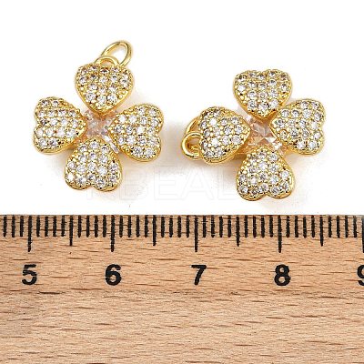 Brass Micro Pave Cubic Zirconia Pendants KK-A257-17G-01-1