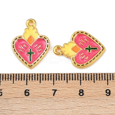 Alloy Enamel Pendants FIND-C068-04G-1