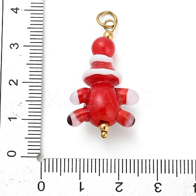 Christmas Handmade Lampwork Pendants LS-STAS-C147-03A-1