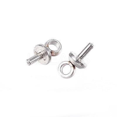 Tarnish Resistant 304 Stainless Steel Peg Bails Pendants STAS-D448-086P-1