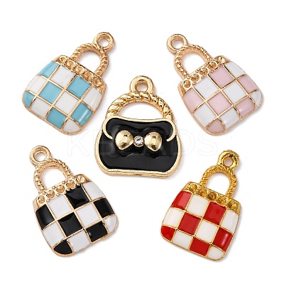 10Pcs 5 Styles Alloy Enamel Pendants ENAM-FP0002-38-1