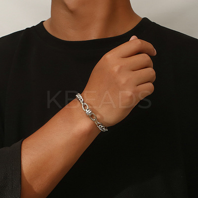 304 Stainless Steel Link Bracelets WG6E6B6-01-1