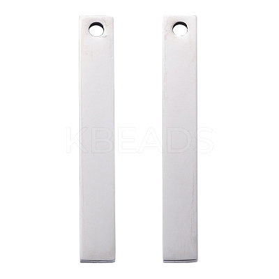 Tarnish Resistant 304 Stainless Steel Four Sides Engraved Pendants STAS-I140-30A-S-1