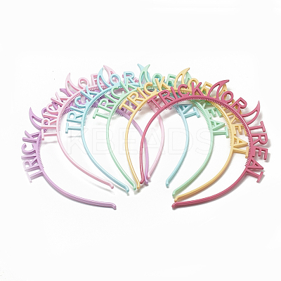 Plastic Hair Bands OHAR-T003-15-1