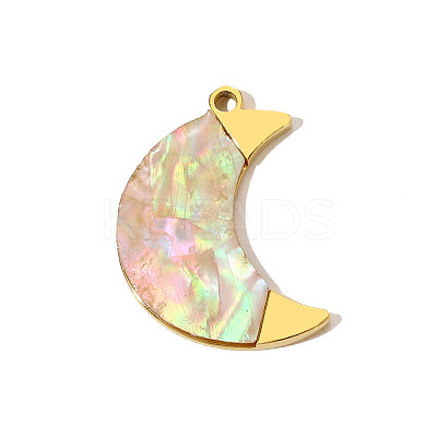 Natural Shell Pendants STAS-STAS-OY009-76G-1