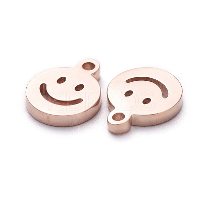 PVD Vacuum Plating 304 Stainless Steel Charms STAS-G215-03RG-1