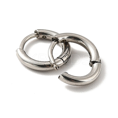 Tarnish Resistant 201 Stainless Steel Huggie Hoop Earrings LS-STAS-H164-01P-1